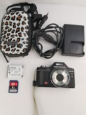 📸 PENTAX l-10 RARE Negro Special Design Digital Camera-Battery&Charger-TESTED comprar usado  Enviando para Brazil