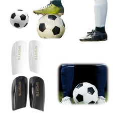 1 Pair Soccer Shin Guards Lightweight Football Shin Pads for Kids Youth Adults, usado comprar usado  Enviando para Brazil