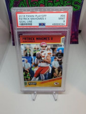2018 Patrick Mahomes PSA 9 Perfeito Panini Playoff Goal Line (#94) Pop 7 - 2º ANO comprar usado  Enviando para Brazil