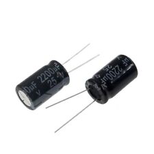 Capacitores eletrolíticos 2pcs 2200uF 25V 2200MFD 25VDC 10x25mm, usado comprar usado  Enviando para Brazil