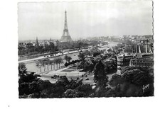 Paris - Panorama - Seine Eiffelturm - Ansichtskarte - unzirkuliert - um 1940 comprar usado  Enviando para Brazil