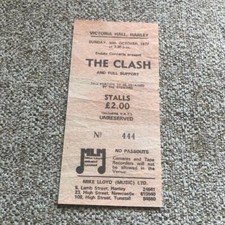 Clash ticket victoria for sale  WALSALL