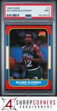 1986 Fleer #11 Rolando Blackman RC Mavericks PSA 9, usado comprar usado  Enviando para Brazil