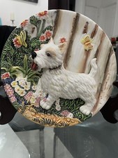 Decoração de parede colorida 3D relevo West Highland White Terrier filhote cachorro 8 pol. Placa comprar usado  Enviando para Brazil