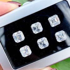 Uroczy Asscher Cut D Kolor Luźny Moissanit 0,5-5ct VVS1 GRA Certyfikat na sprzedaż  Wysyłka do Poland