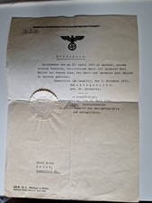 Erbschein militaria 1932 gebraucht kaufen  Bordesholm