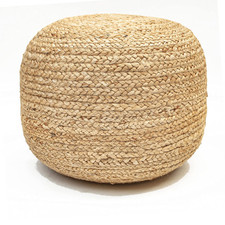 Natural braided ottoman for sale  USA