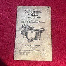 Self starting solex for sale  STOURBRIDGE