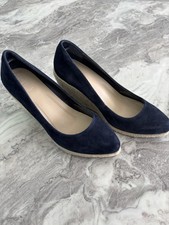 Navy blue wedge for sale  LLANWRDA