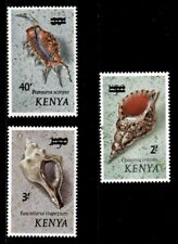 Quênia 1975 - Definitivos de concha, sobretaxa - Conjunto de 3v - Scott #53-55 - Novo em folha, sem marca de charneira, usado comprar usado  Enviando para Brazil