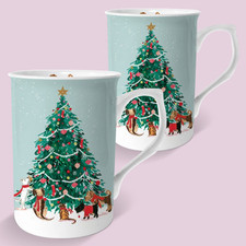 Festive friends mugs for sale  WINSFORD