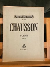 Ernest chausson poème d'occasion Ernest chausson poème d'occasion  Rennes
