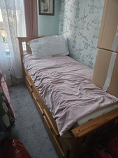 Single wooden trundle for sale  NEWBURY