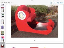 Santa sleigh wooden for sale  SUTTON COLDFIELD