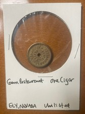 GEM RESTAURANT Token Ely Nevada White Pine County BOM PARA UM CHARUTO não listado comprar usado GEM RESTAURANT Token Ely Nevada White Pine County BOM PARA UM CHARUTO não listado comprar usado  Enviando para Brazil