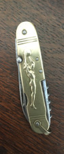 Couteau ancien laiton d'occasion  Poitiers