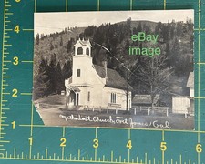 ca.1907-1917 FORT JAMES, Siskiyou Co. Califórnia IGREJA METODISTA Construção RPPC comprar usado  Enviando para Brazil