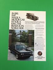 1980 FIAT BRAVA ANÚNCIO IMPRESSO VINTAGE ORIGINAL ANÚNCIO ANÚNCIO comprar usado  Enviando para Brazil