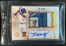 2021 Leaf Trinity Jose Ramos Patch Auto Bronze RC Rookie #PA-JR3 comprar usado 2021 Leaf Trinity Jose Ramos Patch Auto Bronze RC Rookie #PA-JR3 comprar usado  Enviando para Brazil