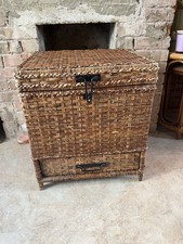 Vintage wicker trunk for sale  UK