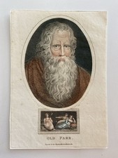 Gravura antiga de 1826 de “Old Parr” – Thomas Parr, suposto 152 anos de idade  comprar usado  Enviando para Brazil