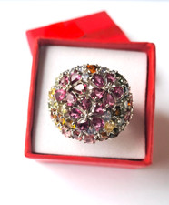 Bague cocktail grenat d'occasion  L'Île-Rousse