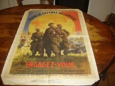 Affiche ancienne propagande d'occasion  Saulieu