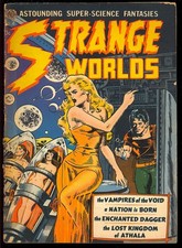 Strange Worlds #4 (Tiny Glue) Capa Clássica Pré-Código Terror Avon 1951 App. GD comprar usado  Enviando para Brazil