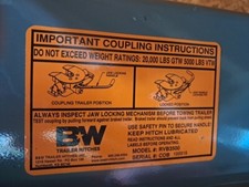 Trailer hitches rvb3500 for sale  Salt Lake City