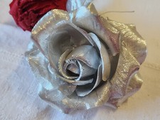 Fleur ancienne tissu d'occasion  Senozan