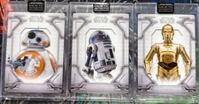 Używany, Topps Star Wars Galactic Antiquities Droidy R2-D2 C-3PO BB-8 Metal  na sprzedaż  Wysyłka do Poland