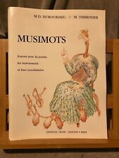 Dubourdieu thimonier musimots d'occasion  Rennes