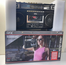 Usado, QFX J-220BT Boombox Vermelho – Cassete, Bluetooth, MP3 Converter, Rádio 4 Bandas comprar usado  Enviando para Brazil