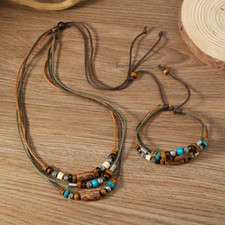 Boho necklace bracelet for sale  DERBY