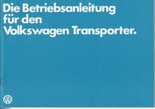 Transporter bedienungssanleitu gebraucht kaufen  Padenstedt