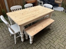 Farmhouse table chairs for sale  CANTERBURY