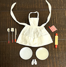 Boneca Barbie Vintage 1960 Barbie-Q #962 Avental para Churrasco Utensílios Rolling Pin #B14 comprar usado  Enviando para Brazil