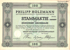 Philipp holzmann stammaktie gebraucht kaufen  Oelsnitz