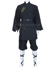 Terno Wing Chun Wushu uniforme tai chi uniforme monge shaolin algodão preto comprar usado  Enviando para Brazil