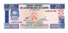 Guinea banconota franchi usato  Vittorio Veneto