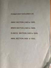 Amal.amac carburettors 1923 for sale  CRANLEIGH