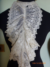 Antique lace jabot for sale  ALSTON