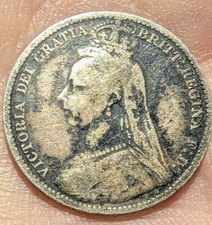 1892 victoria sixpence for sale  ASHFORD