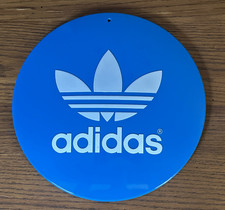 ADIDAS LOLLIPOP DISPLAY SIGN TOP ONLY VINTAGE ORIGINAL STORE DISPLAY Pendurado 11", usado comprar usado  Enviando para Brazil