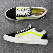 Tênis Vans Shoes Masculino 13 Branco Preto Old Skool Neon Skate Pop Cush Casual comprar usado  Enviando para Brazil