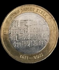2011 Reino Unido Britânico £2 Moeda Bíblia King James 400º Aniversário XF Estado comprar usado  Enviando para Brazil