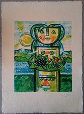 Serigrafia ibrahim kodra usato  Solferino