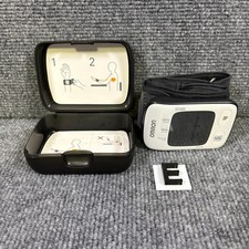 Monitor de pressão arterial de pulso Omron BP652 série 7 com estojo de viagem testado funciona comprar usado  Enviando para Brazil