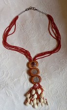 Collier ethnique bois d'occasion  Saint-Amand-les-Eaux