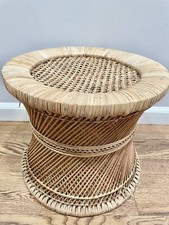 Vintage bamboo ottoman for sale  Topeka